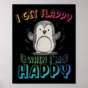 Affiche Autisme Stimming Penguin Je deviens Félicat quand 
