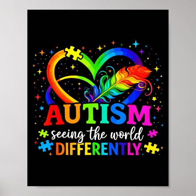 Affiche Autisme voir le monde différemment autisme (Devant)