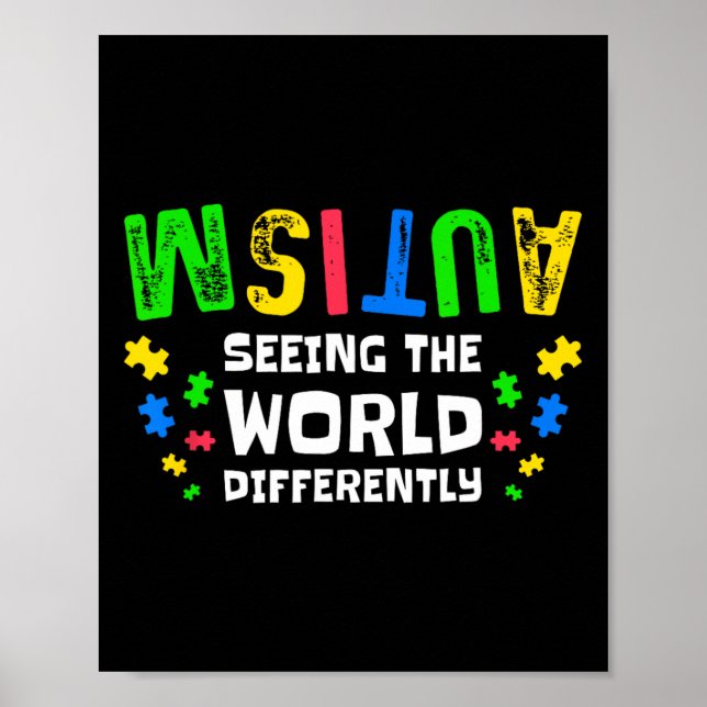 Affiche Autisme Voir le monde différemment Neurodiversité (Devant)