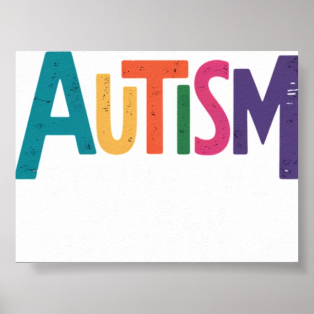 Affiche Autisme Voir le monde différemment Soutenir l'auti (Devant)