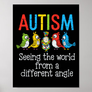 Affiche Autisme Voir Le Monde Sous Un Angle Différent Coup