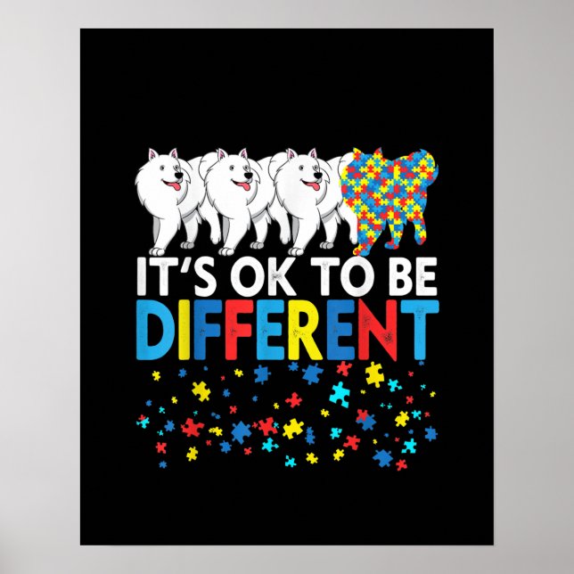Affiche Autiste | C'est OK d'être différent Eskimo américa (Devant)