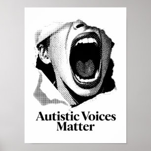 Affiche Autistic Voices Matter Conception de l'écran de