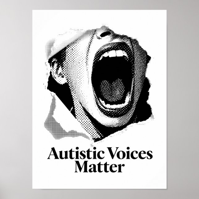 Affiche Autistic Voices Matter | Conception de l'écran de  (Devant)