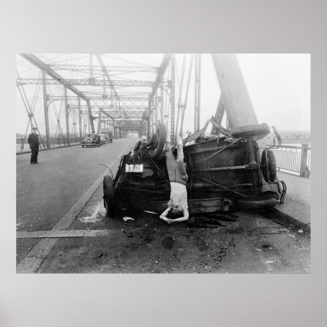 Affiche Auto Accident, 1933 (Devant)