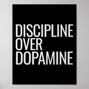 Affiche Auto-discipline sur la Dopamine entraînement Motiv