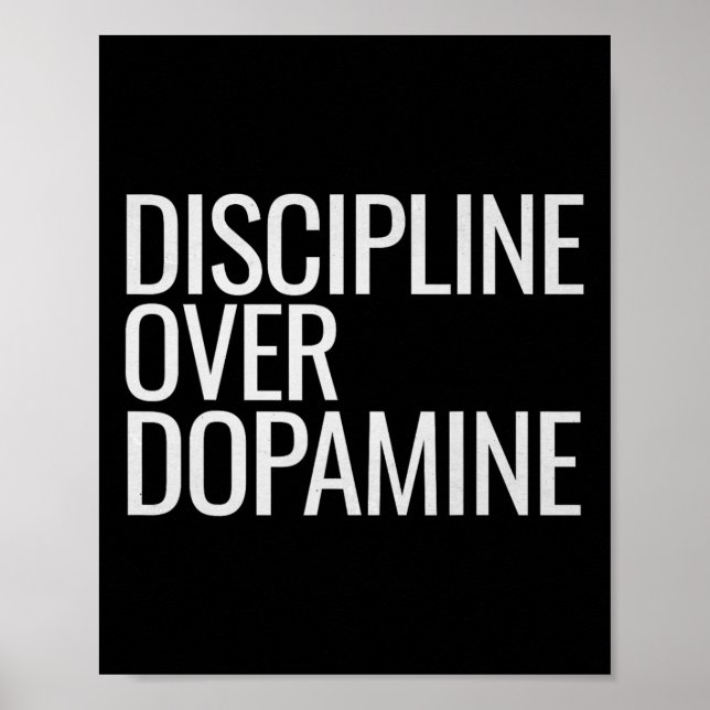 Affiche Auto-discipline sur la Dopamine entraînement Motiv (Devant)
