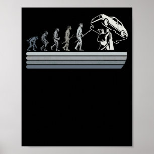 Affiche Auto mécanique Evolution Fun Mécatronics Fixer voi