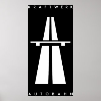 Affiche Autobahn Kraftwerk inspiré