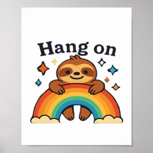 Affiche Autocollant de citation positive arc-en-ciel �S'ac