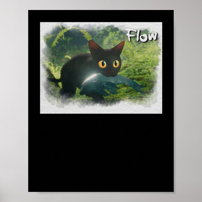 Affiche Autocollant de film d'animation Cat Flow  (Devant)