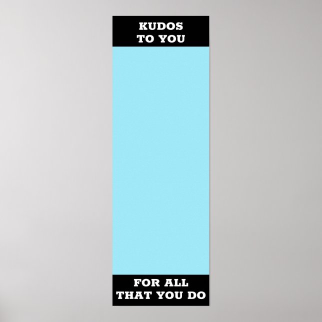 Affiche autocollant de reconnaissance affichage de la réco (Devant)