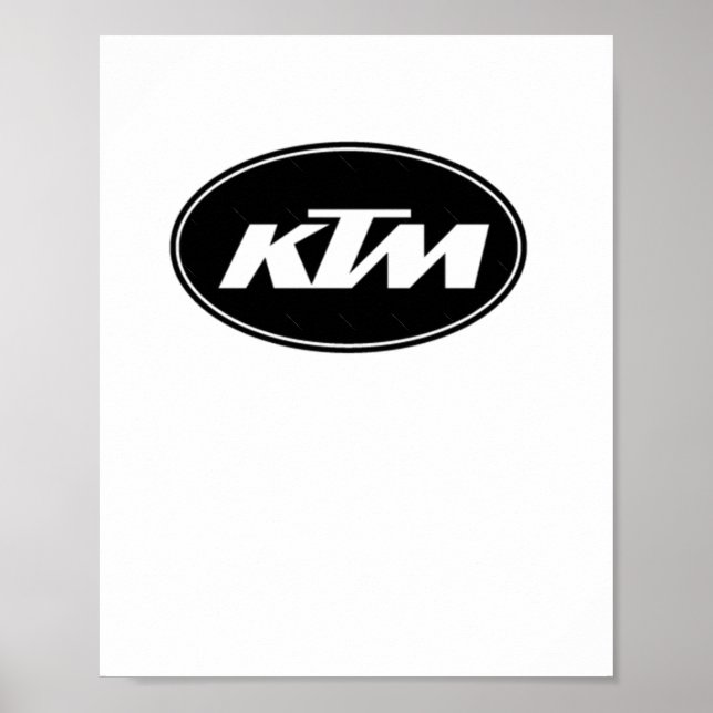 Affiche Autocollant du logo Ktm (Devant)