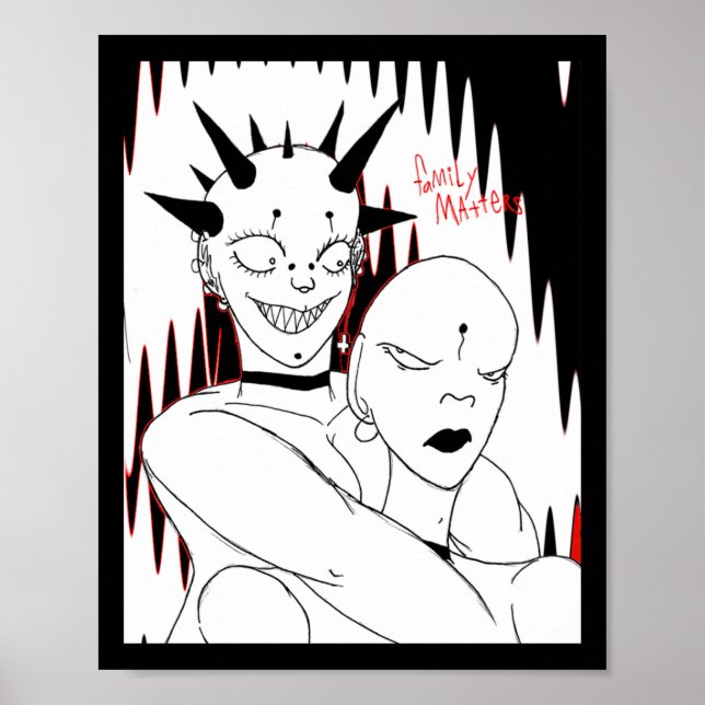 Affiche Autocollant famille S (Devant)