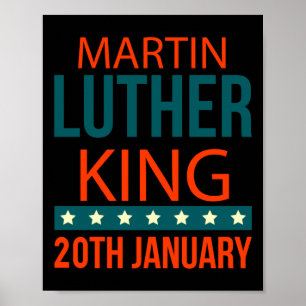 Affiche Autocollant Martin Luther King 20 janvier