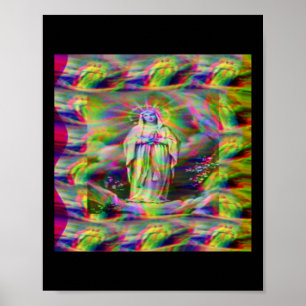 Affiche Autocollant Notre-Dame-De-Lourdes