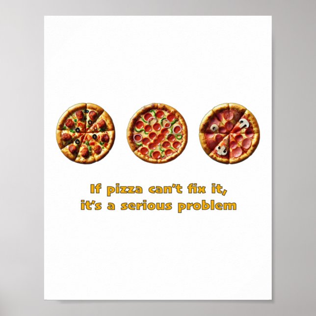 Affiche Autocollant Pizza 5  (Devant)
