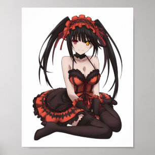 Affiche Autocollant Waifu Kurumi Tokisaki