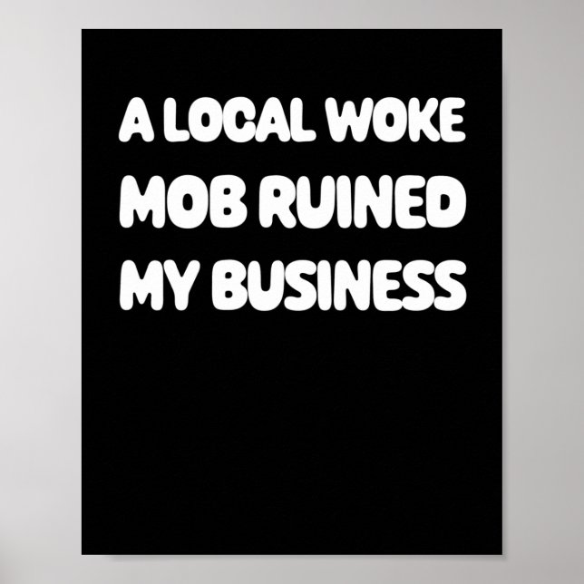 Affiche Autocollant Woke Mob  (Devant)