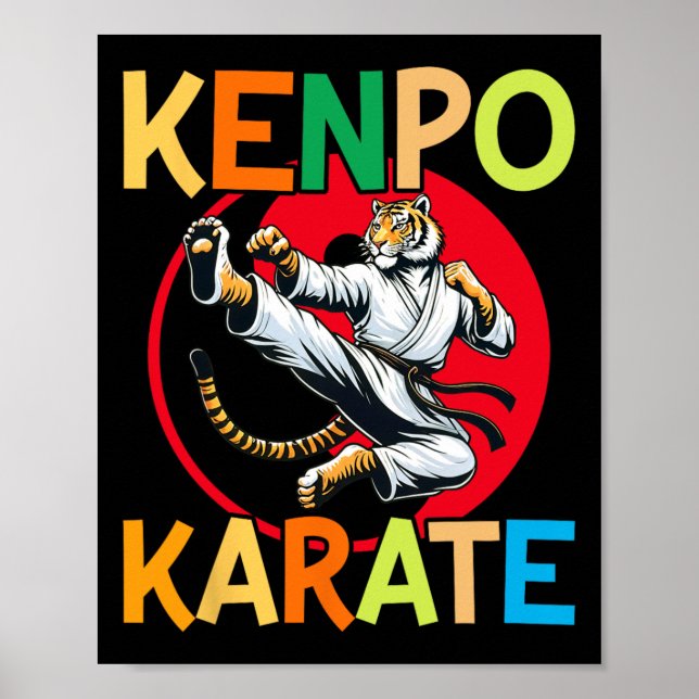 Affiche Autodéfense Kenpo Karate Arts martiaux (Devant)