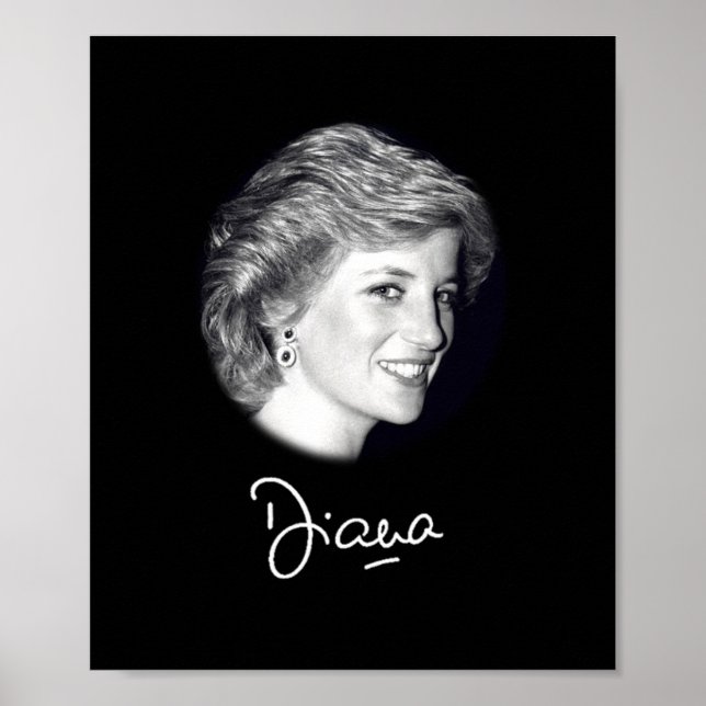 Affiche Autographe de la princesse Diana (Devant)