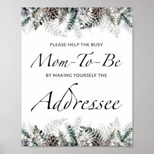 Affiche Automne Aide la maman à être occupée Adresse une e