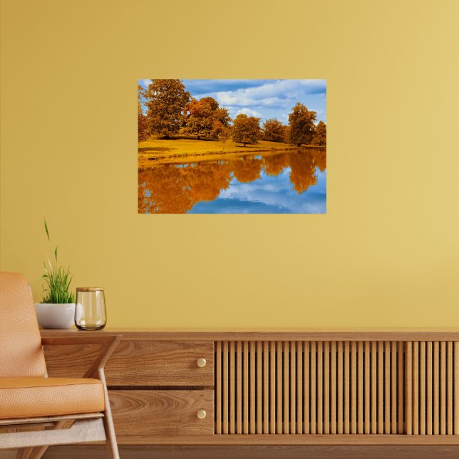 Affiche Automne au bord du lac (Salon 2)