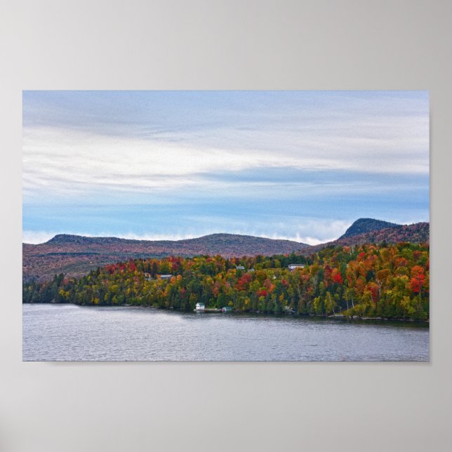 Affiche Automne au lac Willoughby, Vermont (Devant)