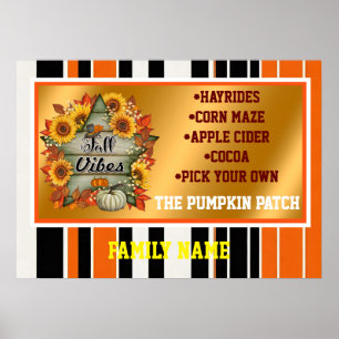 Affiche Automne Belle Collection tendance Thanksgiving