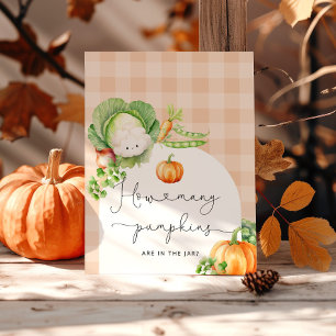 Affiche Automne citrouille bébé cultivé localement combien