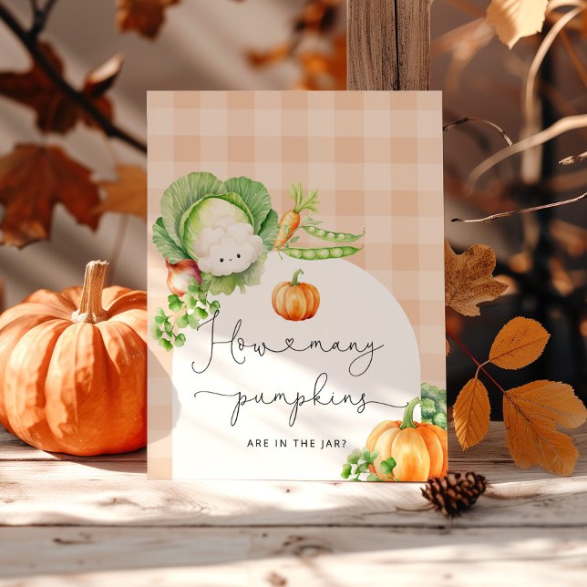 Affiche Automne citrouille bébé cultivé localement combien (Créateur téléchargé)