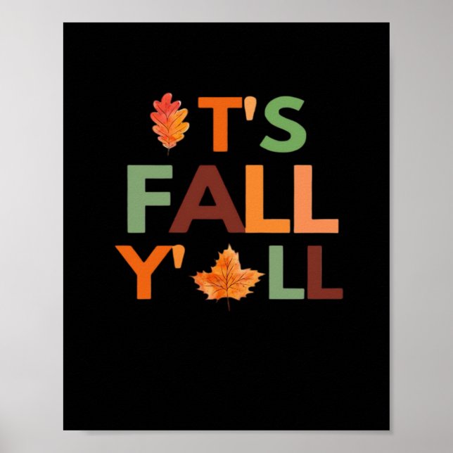 Affiche Automne Collection saison automne C’est automne Y’ (Devant)