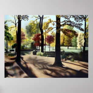 Affiche Automne dans la branche Brook Park, NJ.