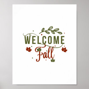 Affiche Automne de bienvenue