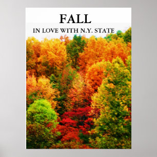 AFFICHE AUTOMNE, EN AMOUR AVEC N.Y. ÉTAT