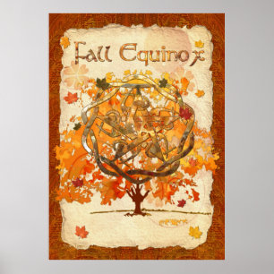 Affiche Automne Equinox Pagan Wiccan