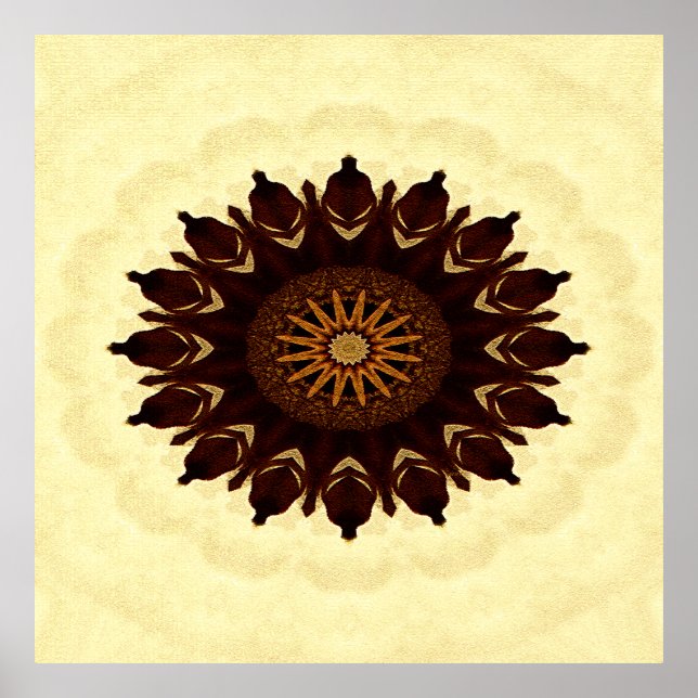 Affiche Automne Fleur Mandala....... (Devant)