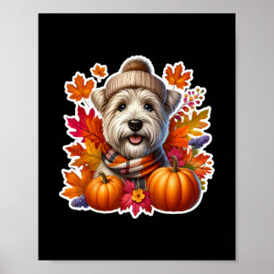 Affiche Automne Glen Of Imaal Terrier Ter Propriétaire De