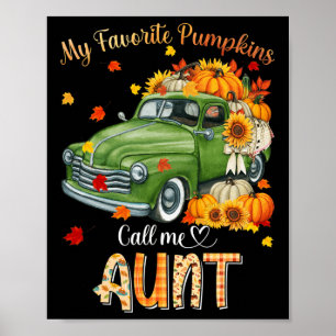 Affiche Automne Halloween Automne Mon Citrouille préféré A
