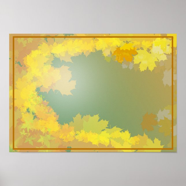Affiche Automne Inspiré - Nature Artistique (Devant)