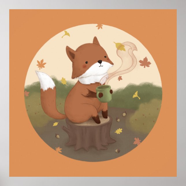 Affiche Automne magnifique : Fox (Devant)