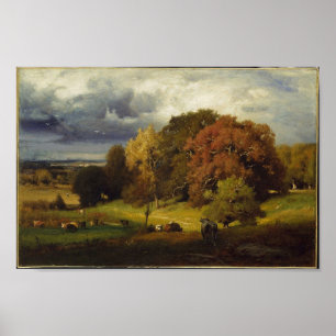 Affiche Automne Oaks George Inness Imprimer