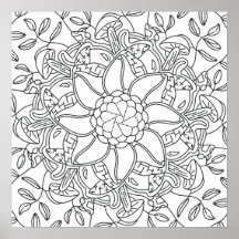 Automne paisible : coloriage de forêt