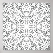 Automne paisible : coloriage magique d'Halloween