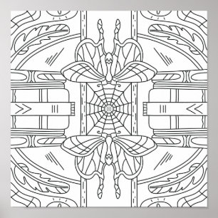 Affiche Automne paisible : teint de la teigne dans la bibl