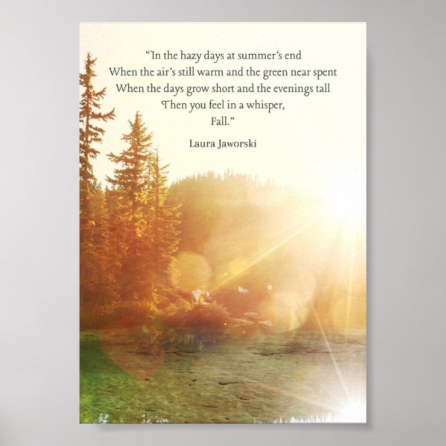 Affiche Automne par Laura Jaworski (Devant)