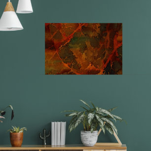 Affiche Automne profond Terre riche automne Abstrait