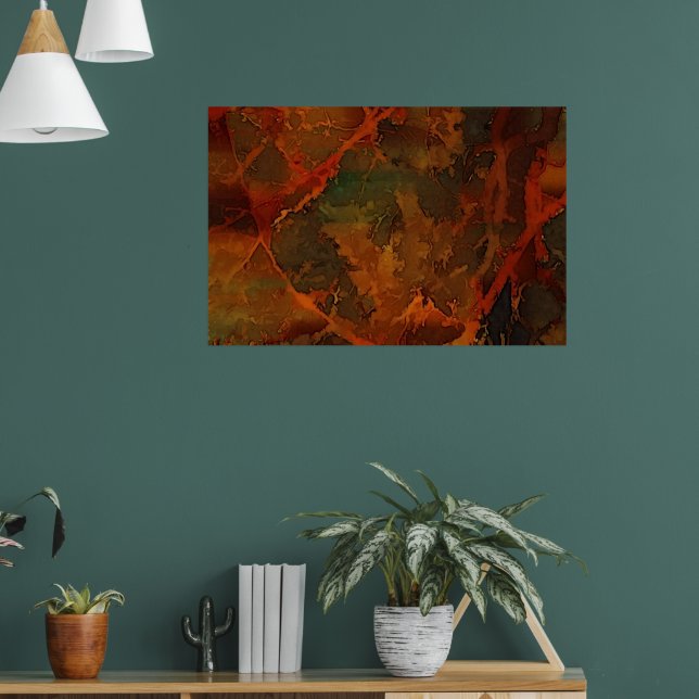 Affiche Automne profond Terre riche automne Abstrait (Salon 1)