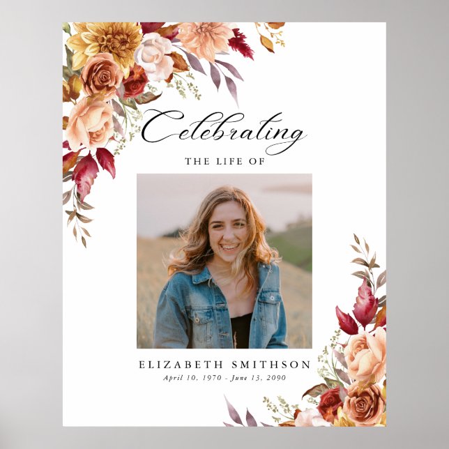 Affiche Automne Programme funéraire d'automne Photo Ordre  (Devant)