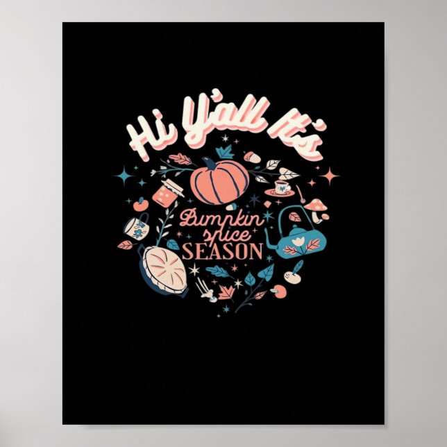Affiche Automne Saison Collection Y’all C’est Citrouille S (Devant)